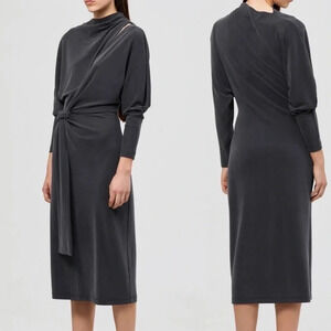 Acler gray Dalston dolman sleeve knit dress size XS